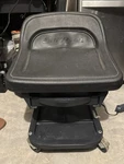 Snap-on Creeper Chair Black Vinyl/steel/integrated Storage Drawer/parts Tray. Fixed Price $300.00.