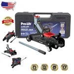 Pro Lift Hydraulic Trolley Jack 3000 Lbs Car 12" Max Height Case. Fixed Price $94.49.