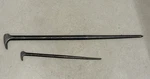 Snap-on Tools Piece Rolling Head Pry Bars 1250,& 2050 Usa 12" 20". Fixed Price $36.00.