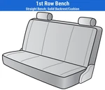 Plush Velour Seat Covers For 1975-1978 Gmc C25 Suburban. Fixed Price $205.00.