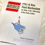 Ammco 7751 Crossfeed Mechanism Repair Manual & Parts Diagrams Data Sheet. Fixed Price $9.99.