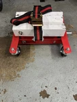450 Lb Low Profile Transmission Jack Heavy Duty Lift With Tilt Saddle. Fixed Price $80.00.