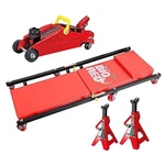 T82040 Torin Hydraulic Trolley Floor Ton (4,000 Lb) 3PCS Combo Red. Fixed Price $204.46.