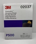 3M 02037 Wet Dry Abrasive Sanding Sheet Repair P500 Grit (50 Ct) Genuine. Fixed Price $57.50.