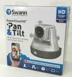 Swanncloud Hd Pan & Tilt Wi-fi Security Camera With Smart Alerts SWADS-446CAM. Fixed Price $49.99.