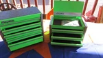 Very Cool Snap-on Tools Extreme Green Micro Top Chest & Roll Cab Set. Fixed Price $299.95.