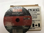 Box 50- High Speed Cut Off Wheels 3" 1/16" 3/8" Keen Abrasives 13032. Fixed Price $44.05.