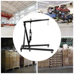 2 Ton Folding Engine Motor Hoist Cherry Picker Shop Crane Lift Black Durable. Fixed Price $129.67.
