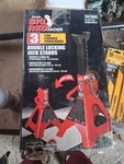 New Pair Of Torin Big Red 3-TON Capacity Steel Jack Stands. Fixed Price $40.00.