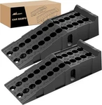 Nilight Car Ramps, 6.7" Lift Heavy Duty Truck Ramp, Black. Fixed Price $138.97.