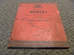 Dearborn 14-1 14-2 & 14-9 Rear Attached Mower Master Parts Catalog Manual Xz. Fixed Price $72.61.