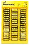 Vintage Bussmann Display For Only! No Fuses Included! Empty Packs!. Fixed Price $49.99.