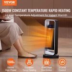 Vevor Electric Space Heater With Thermostat Remote Control, 1000W/1500W 2-LEVEL. Fixed Price $82.45.