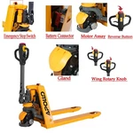 Apollolift Lithium Battery Electric Pallet Jack Truck 3300LBS With Accessories. Fixed Price $25.00.