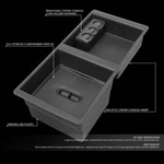 For 14-18 Silverado/tahoe/sierra/yukon Storage Box Center Console Organizer Tray. Fixed Price $19.00.