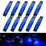10X Blue Rock 6LED For Jeep Road Off Utv Underbody Surface Mount Af. Fixed Price $14.24.