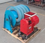 Diesel Exhaust Extractor System 5" Retractable Hose Reel & Fan. Fixed Price $2250.00.