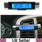 Black Car Dashboard Digital Lcd Blue Backlight Thermometer Calendar Time Clock. Fixed Price $6.13.