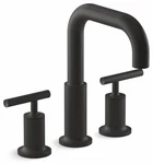 Kohler Purist K-T14428-4-BL Matte Black Deck Mount Tub Faucet Trim. Fixed Price $550.00.