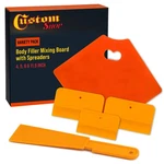 Custom Shop Automotive 1725 Body Filler Mixing Board With 3-PLASTIC Spreaders. Fixed Price $16.99.