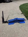 Blue 2T Scissor Jack Car Lift W Crank Handle Compact Emergency. Fixed Price $20.00.