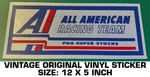 All American Racing Team Pro Super Stocks Vintage Original Decal Sticker - Nhra. Fixed Price $13.04.
