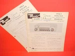 1963 Volvo PV544 Sedan 122S P1800 Sport Coupe Bendix Am Radio Service Manual. Fixed Price $25.99.
