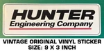 Hunter Engineering Company - Vintage Original Vinyl Decal Sticker Automotive. Fixed Price $9.50.