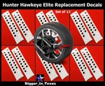 Hunter Hawkeye Elite Wheel Alignment Target Oem Replacement Decals 128-1395-3. Fixed Price $375.00.