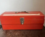 Vtg Craftsman Metal Tool Box Hot Wheels 1970 Good Condition With Tray, Retro. Fixed Price $69.00.