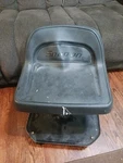 Snap-on Creeper Roller/rolling Seat/bench/chair Black Vinyl/steel Adjustable Vtg. Fixed Price $399.99.
