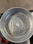 Plews 75-751 Drain Pan Galvanized Utility 3-1/2, Vintage Nos Open Box. Fixed Price $10.80.