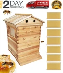 Wooden Auto Beehives House Boxes + 7 Free Shed Beekeeping Frames. Fixed Price $259.69.
