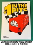 Mac Tools #1 The Pits - Vintage Original Vinyl Decal Sticker Automotive. Fixed Price $9.50.