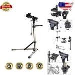 Pro Bicycle Repair Stand: Champagne, Alloy, 360 Clamp, Front Wheel Stabilizer. Fixed Price $164.69.
