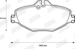 573091J Jurid Brake Pad Set, Disc For Mercedes-benz. Fixed Price $48.18.