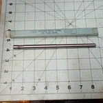 Sioux Tapered Pilot Stem T344 .344, 8.76MM, 7-9/16" Long Plug Gage. Fixed Price $25.00.