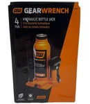 Gearwrench 4-TON Hydraulic Bottle Jack With Handle Storage. Fixed Price $19.99.