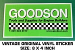 Goodson Tools & Supplies For Engine Builder Vintage Original Vinyl Decal Sticker. Fixed Price $9.41.