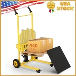 Heavy-duty Hydraulic Pallet Jack 440LBS Winch Stacker Forklift Dolly Cart. Fixed Price $240.00.