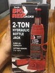 Torin Big Red Hydraulic Bottle Jack, 2 Ton (4,000 Lb) Capacity. Fixed Price $25.00.