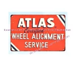 Home Decor Online Stores Atlas Certified Wheel Alignment Service Metal Tin Sign. Fixed Price $19.56.