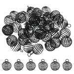 Spiral Bead Cages Pendant, 40PCS 20X25MM Spring Stone Holder Black. Fixed Price $21.88.