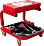 Torin TR6300 Red Rolling Creeper Seat: Tray Mechanic Stool, 250LBS Support. Fixed Price $35.99.