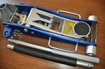 Jackco 3 Ton Low Profile Aluminum Racing Floor With Quick Lift Dual Plunger. Fixed Price $429.00.