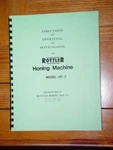 Rottler Model HP-2 Cylinder Hone Manual. Fixed Price $21.79.