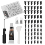 60 Pcs Tire Repair Screw Kit Heavyduty Carbon Steel Rubber For Motorcycle. Fixed Price $21.39.
