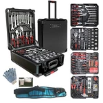 799PCS Aluminum Trolley Case Tool Silver, House Repair Kit Set, Black. Fixed Price $268.97.
