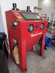 Snap-on YA435 Cabinet Red With Sandblasting Gloves Gun. Fixed Price $2200.00.