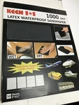 Pcs, 1000 Grit France Latex Wet Dry Sandpaper 9"X11", Keen Abrasives #50174. Fixed Price $57.80.
